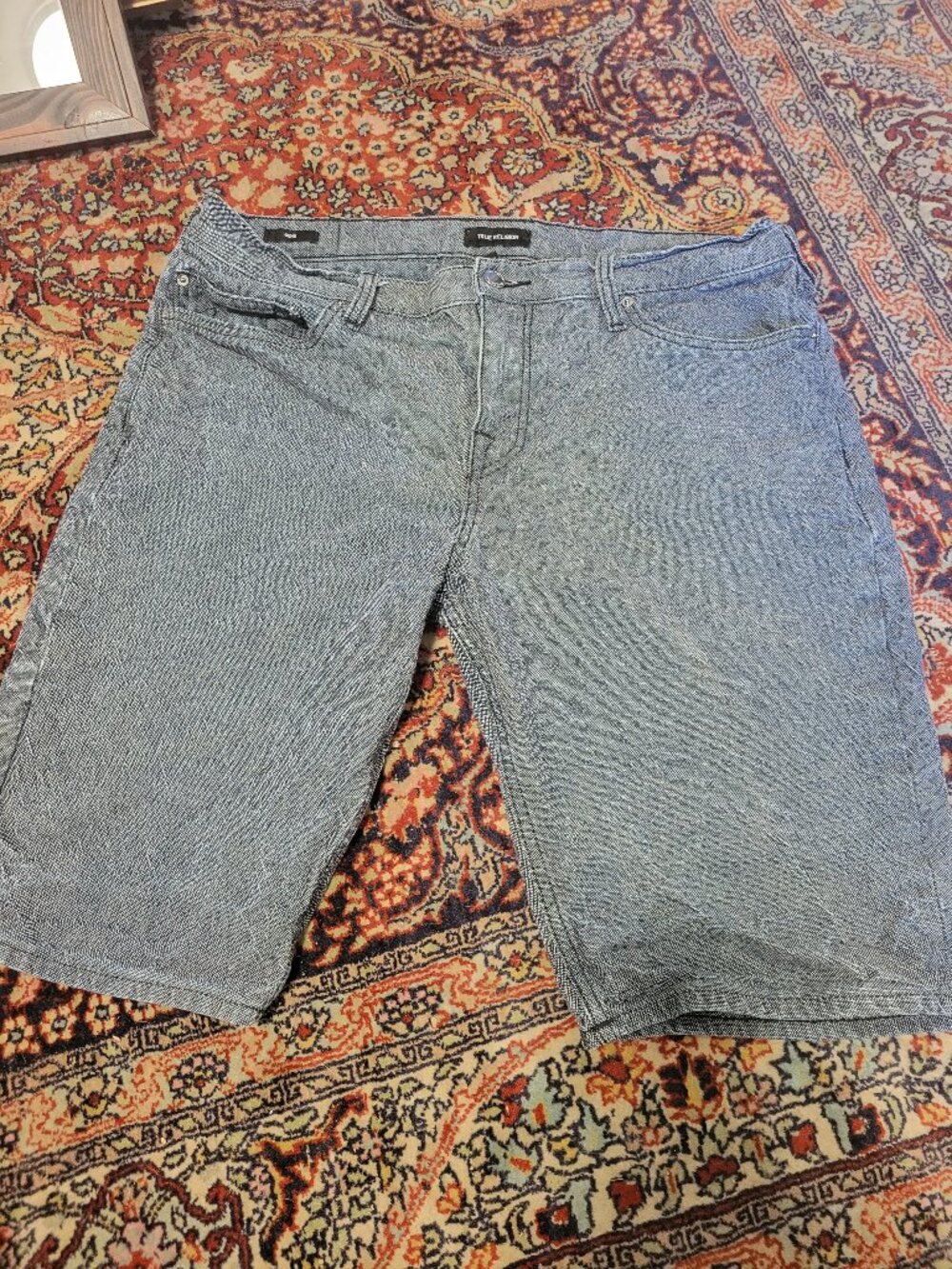 True Religion Men's Denim Shorts Size 34W